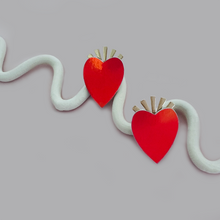 Charger l'image dans la galerie, Boucles d'oreilles Coeur holographique