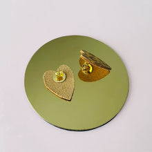 Charger l'image dans la galerie, Boucles d'oreilles en forme de Cœur Animal print