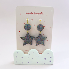 Charger l'image dans la galerie, Boucles d'oreilles dormeuses étoile
