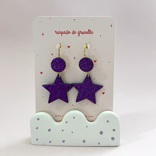 Charger l'image dans la galerie, Boucles d'oreilles dormeuses étoile