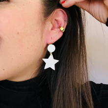 Charger l'image dans la galerie, Boucles d'oreilles dormeuses étoile