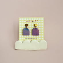 Charger l'image dans la galerie, Boucles d’oreilles Arc mini cœur