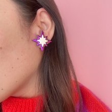 Charger l'image dans la galerie, Boucles d'oreilles étoile du Nord Médium
