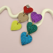Charger l'image dans la galerie, Boucles d’oreilles 3 petits cœurs