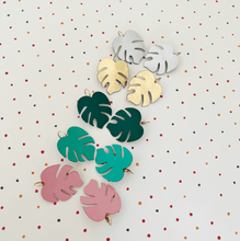 Charger l'image dans la galerie, Boucles d’oreilles Monstera