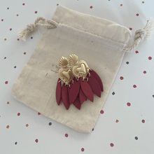 Charger l'image dans la galerie, Boucles d'oreilles Ex voto coeur sacré ( longues motifs )