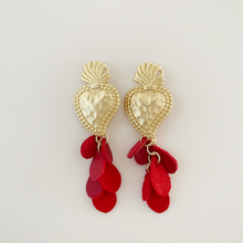 Charger l'image dans la galerie, Boucles d'oreilles Ex voto Cœur sacré