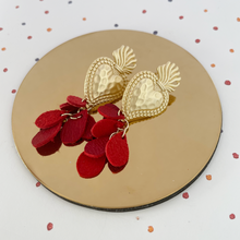 Charger l'image dans la galerie, Boucles d'oreilles Ex voto Cœur sacré