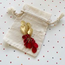 Charger l'image dans la galerie, Boucles d'oreilles Ex voto Cœur sacré