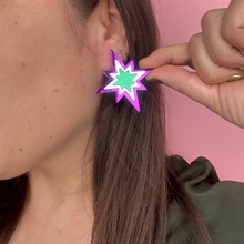 Charger l&#39;image dans la galerie, Maxi boucles d&#39;oreilles étoile du Nord
