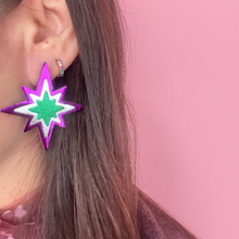 Charger l&#39;image dans la galerie, Maxi boucles d&#39;oreilles étoile du Nord

