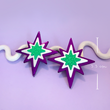 Charger l&#39;image dans la galerie, Maxi boucles d&#39;oreilles étoile du Nord
