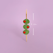 Charger l&#39;image dans la galerie, Boucles d&#39;oreilles trois olives
