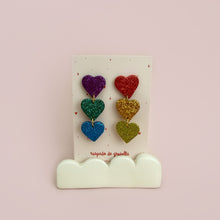 Charger l'image dans la galerie, Boucles d’oreilles 3 petits cœurs

