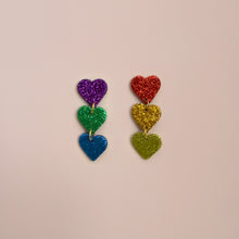 Charger l'image dans la galerie, Boucles d’oreilles 3 petits cœurs
