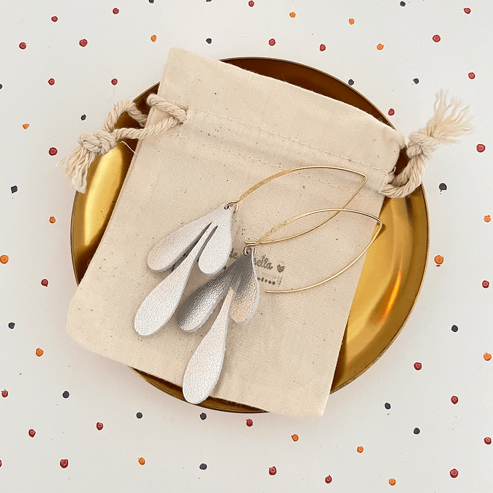 Boucles d'oreilles hoja petite